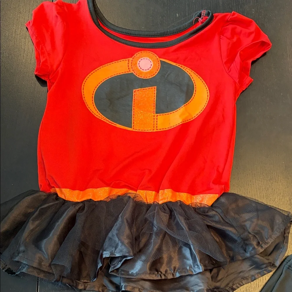 Disney Pixar The Incredibles Girls Cosplay Shirt & Leggings Set Size 5T